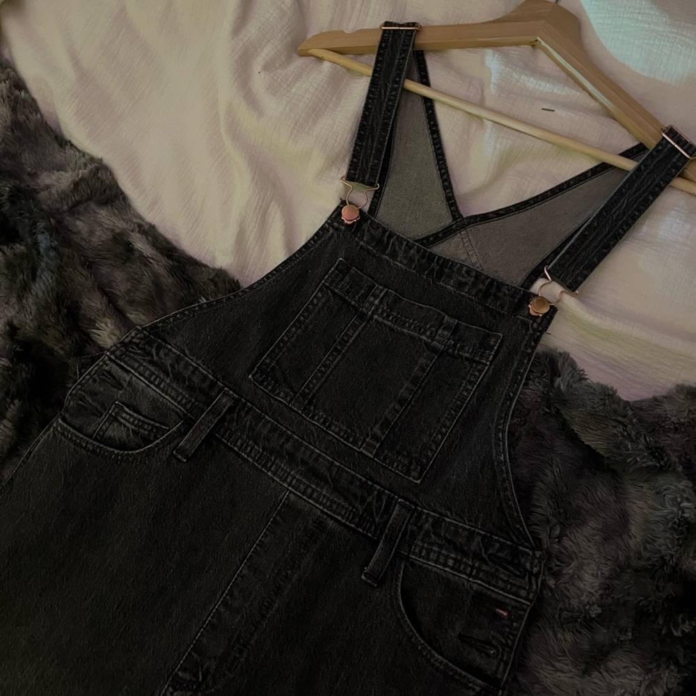 Full length jean overalls